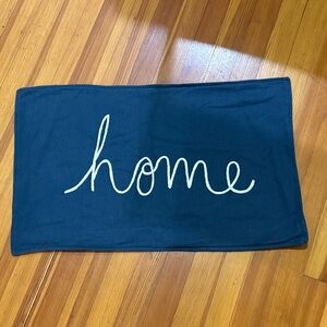 Pottery Barn Navy Blue 'Home' Accent Pillow cover
